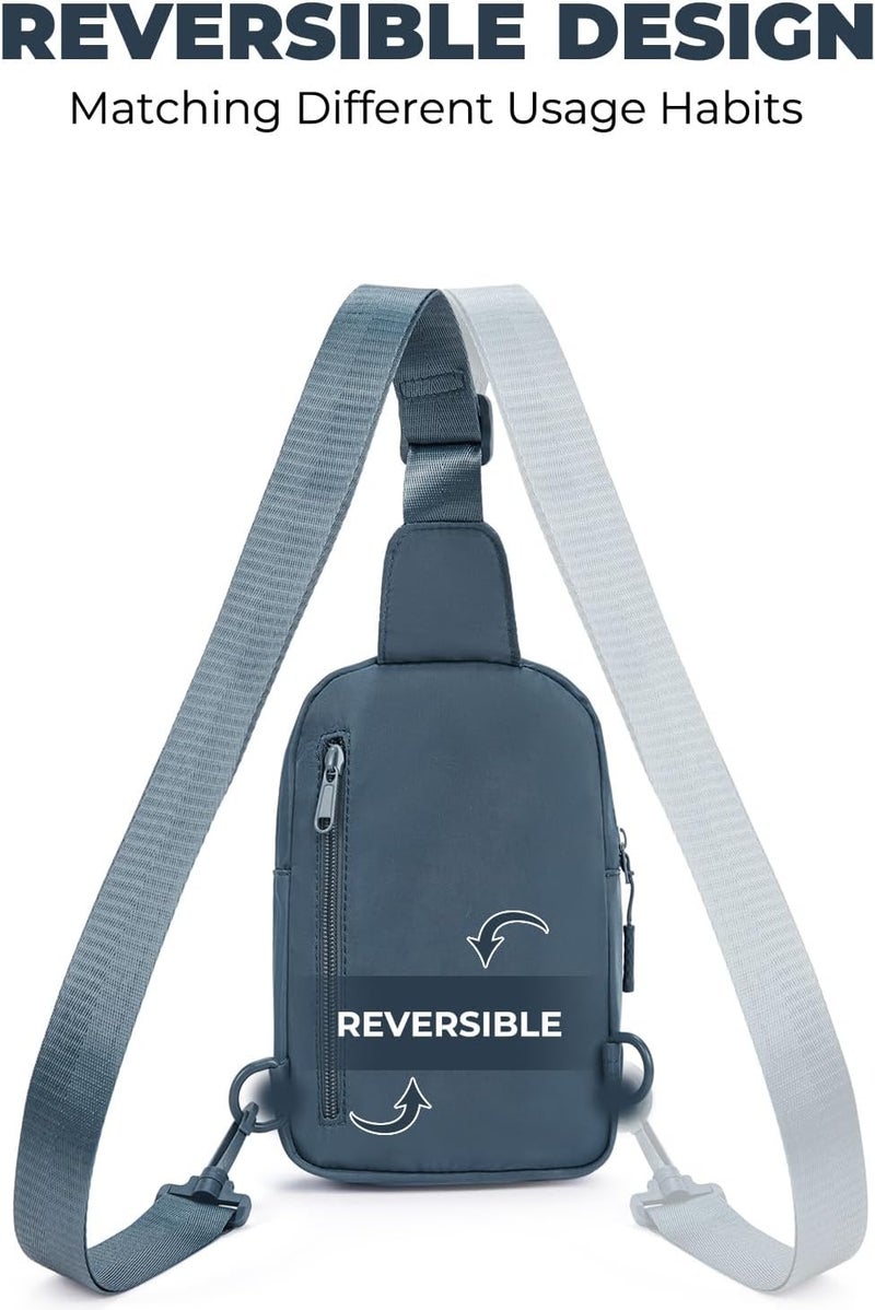 CHOLISS Small Sling Bag for Women and Men, Crossbody Bags Trendy Fanny Packs Chest Bag with Extended Strap - Image 3